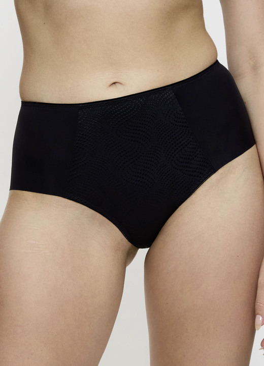 Trosor - Triumph-trosor med jacquard-insats framtill, i storlek 036 till 048, i färg SCHWARZ Utsikt 1