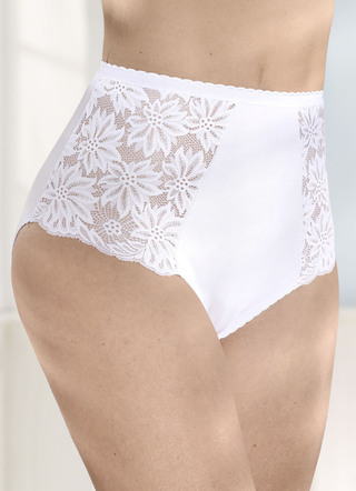 Fyrapack trosor med blommig elastisk spets
