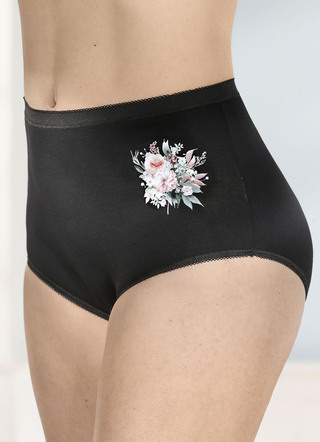 brio lingerie fyrapack trosor med blommotiv