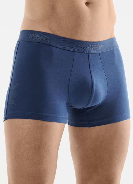Underkläder för män - SLG tvåpack byxor med resår i midjan, i storlek L till XXL, i färg 1X BLAU, 1X GRAFIT Utsikt 1