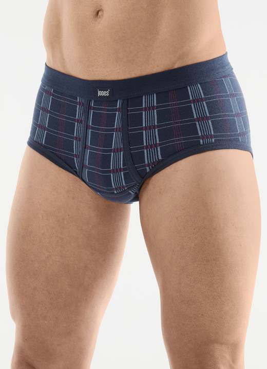 Underkläder - Fempack ribbade trosor, i storlek 005 till 014, i färg 3X MARINE-BUNT, 2X TAUBENBLAU-BUNT Utsikt 1