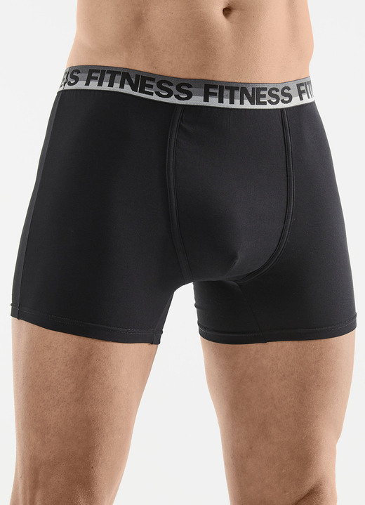 Byxor & boxershorts - Fempack byxor med sportigt resårband i midjan, i storlek 005 till 011, i färg 3X SCHWARZ, 2X HELLGRAU MELIERT