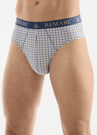 Fempack trosor med rutig design