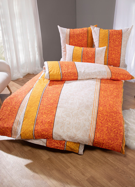 Påslakanset - Sängkläder i renforcé-kvalitet, i storlek 111 (40/80 cm + 135/200 cm) till 412 (2x 80/80 cm + 2x 135/200 cm), i färg TERRA Utsikt 1