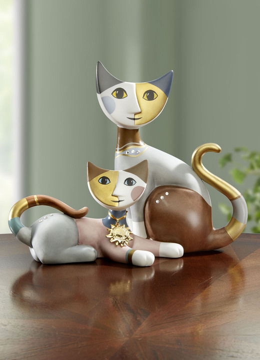 Figurer - Årets katt 2025 av konstnären Rosina Wachtmeister, i färg BUNT