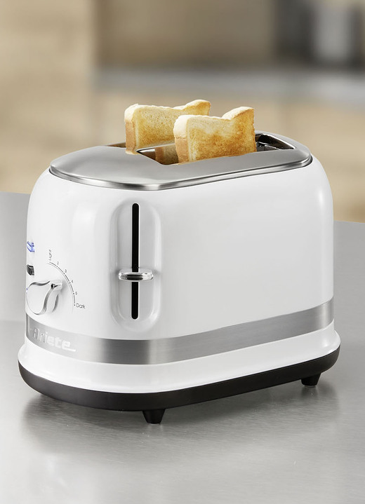 Elektriska köksapparater - Ariete moderna frukostserie i retrodesign, i färg VIT, I utförande Brödrost Utsikt 1