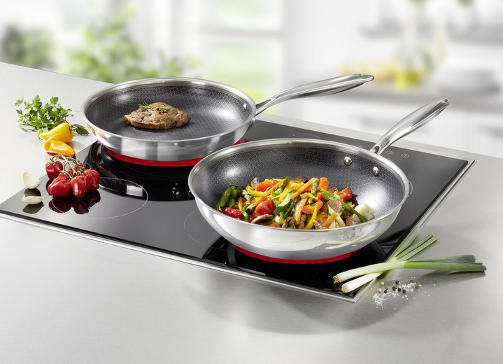 Grytor & stekpannor - Rostfria stekpannor med non-stick beläggning, i färg EDELSTAHL, I utförande Pan ø 20 cm Utsikt 1