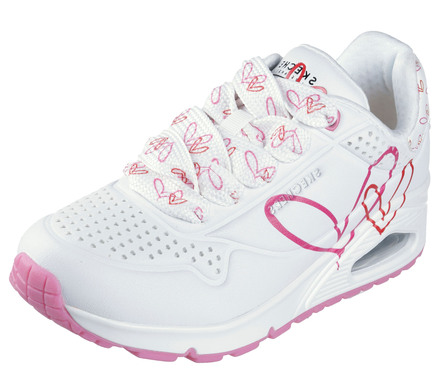 SKECHERS sneakers med snörning med sött hjärttryck