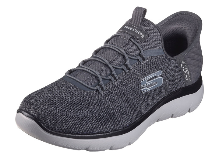 Loafers & snörskor - SKECHERS, herrsneakers, med gjuten slip-in-hälplatta, i storlek 040 till 048, i färg ANTHRAZIT Utsikt 1