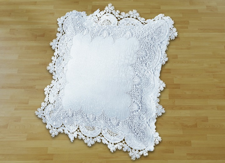 Bordsdukar - Magisk bordsdekoration av benvit spets, i storlek 135 (löpare, 30/ 50 cm) till 303 (örngott, 40/ 40 cm), i färg OFF-WHITE Utsikt 1