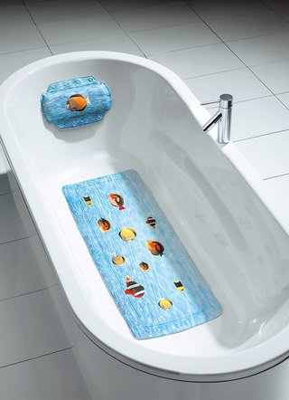 Säkerhetsinlägg med fiskmotiv