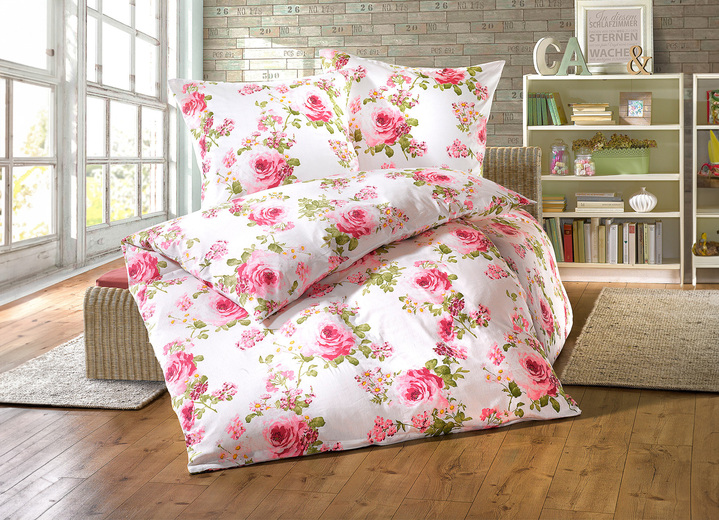 Påslakanset - Sängkläder set med rosdesign, i storlek 111 (40x80 cm + 135x200 cm) till 114 (80x80 cm + 155x200 cm), i färg MULTICOLOR Utsikt 1