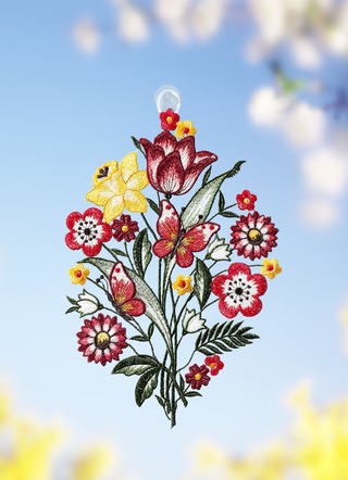 Fönsterbild blommor