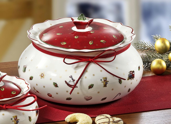 - Villeroy & Boch konditorivaror, olika utföranden, i färg VIT RÖD, I utförande Biscuitform, medium Utsikt 1