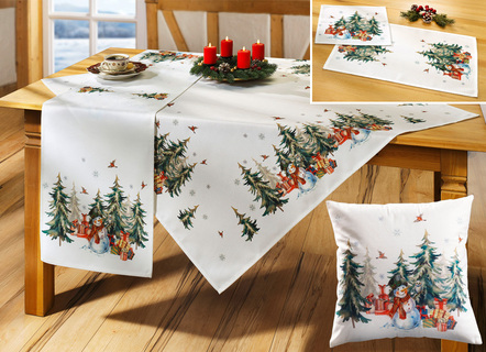 Bords- och rumsdekoration gjord av 100% polyester