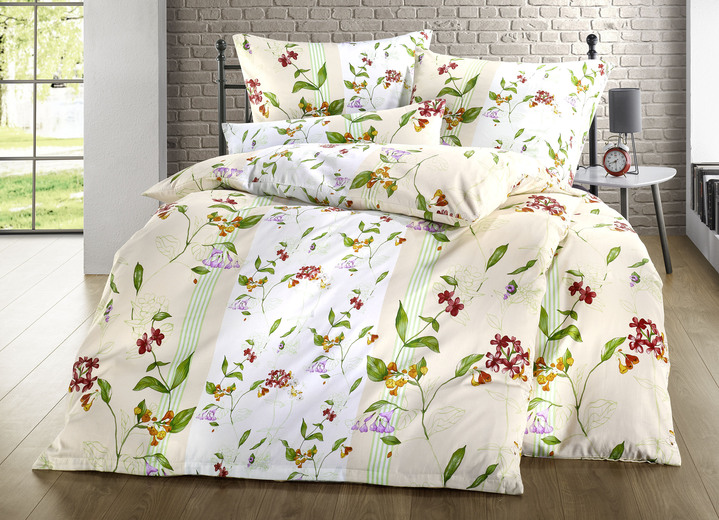 Påslakanset - Sängkläder i satäng från Mesana, i storlek 111 (40/80 cm + 135/200 cm) till 115 (80/80 cm + 155/220 cm), i färg GUL Utsikt 1