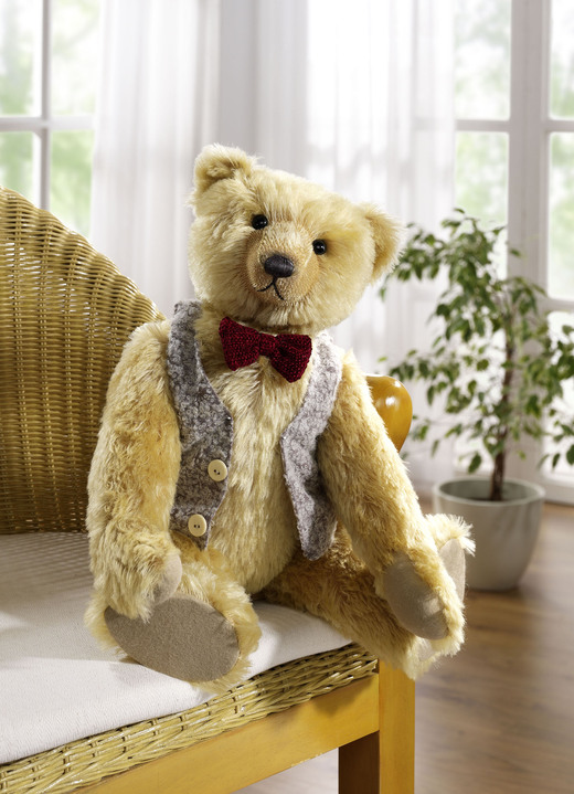 Samlarmodeller - Teddybjörn Hans av Clemens gosedjur, i färg LJUS GULD
