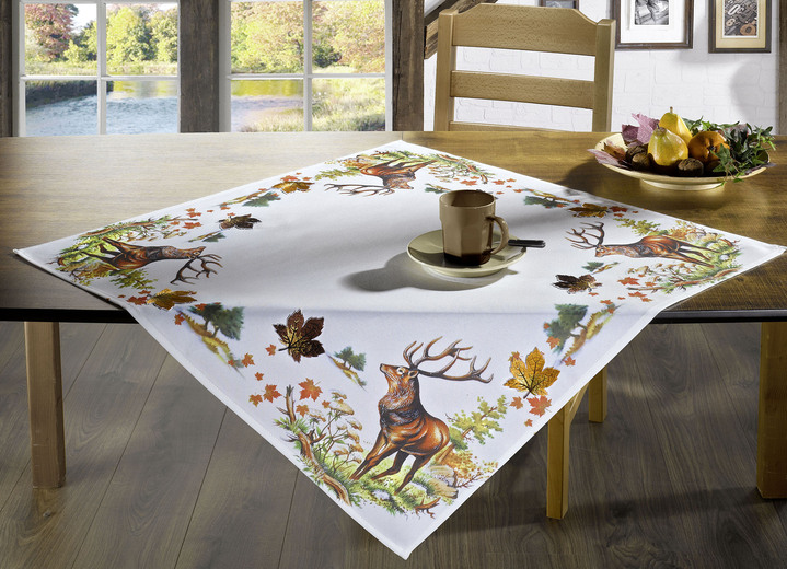 Hemtextil - Förtrollande naturliga tillbehör, i storlek 101 (2 borddukar, 35x 50 cm) till 404 (örngott, 40x 40 cm), i färg VIT Utsikt 1