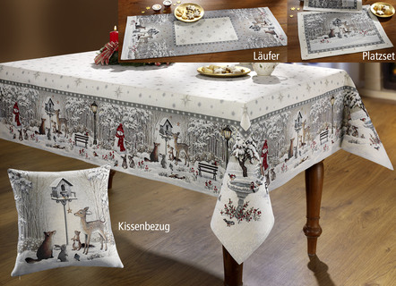 Tapestry bord och rumsdekoration