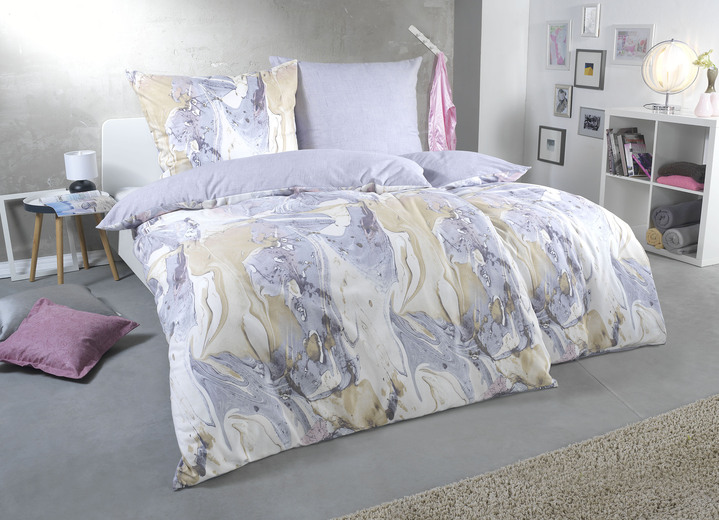 Påslakanset - Drömlika sängkläder i fin flannelette, i storlek 111 (40x80 cm + 135x200 cm) till 115 (80x80 cm + 155x220 cm), i färg STEN Utsikt 1