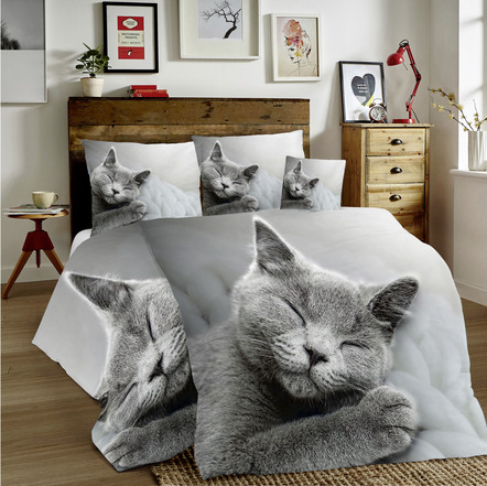Påslakanset med kattmotiv