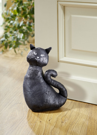 Dörrstopp i form av en katt