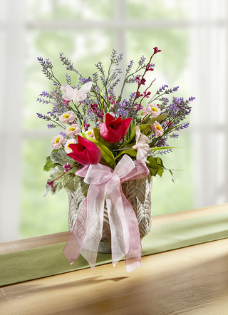 lavendel blomsterarrangemang
