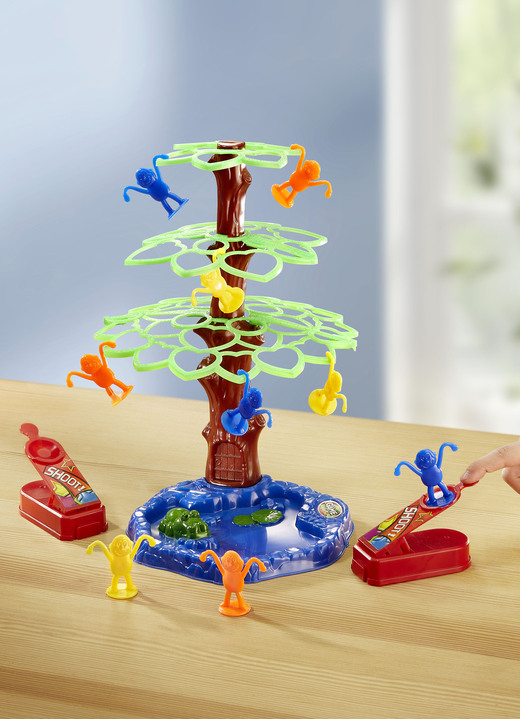 Presentidéer - Monkey tree spel lämplig för 1-3 spelare, i färg FÄRGRIK