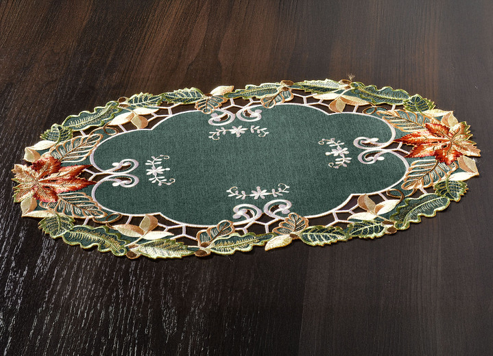 Prydnadskuddar & överdrag - Höstlig bord- och rumsdekoration, i storlek 101 (doily, 35/ 50 cm) till 404 (örngott, 40/ 40 cm), i färg GRÜN Utsikt 1
