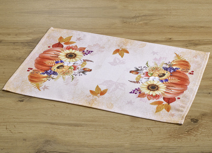 Prydnadskuddar & överdrag - Bords- och rumsdekoration med höstliga motiv, i storlek 101 (doily, 35x 50 cm) till 404 (örngott, 40x 40 cm), i färg NATURLIG FÄRGRIK Utsikt 1