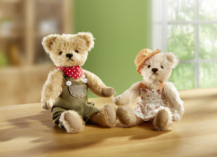 Teddy tillverkad av högkvalitativ mohair plysch