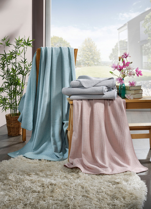 Filtar - Filt med sicksackdesign, i färg GRÖN