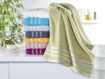 Fluffig mjuk och absorberande frottéhanddukserie