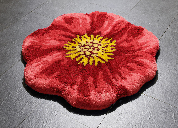 Grund - Supermjukt badrumsset från grunden, i storlek 100 (halvrund matta, 50 x 80 cm) till 112 (toalettlock, 47x50 cm), i färg ROT Utsikt 1