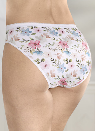 Tre-pack trosor med färgglad blommig design