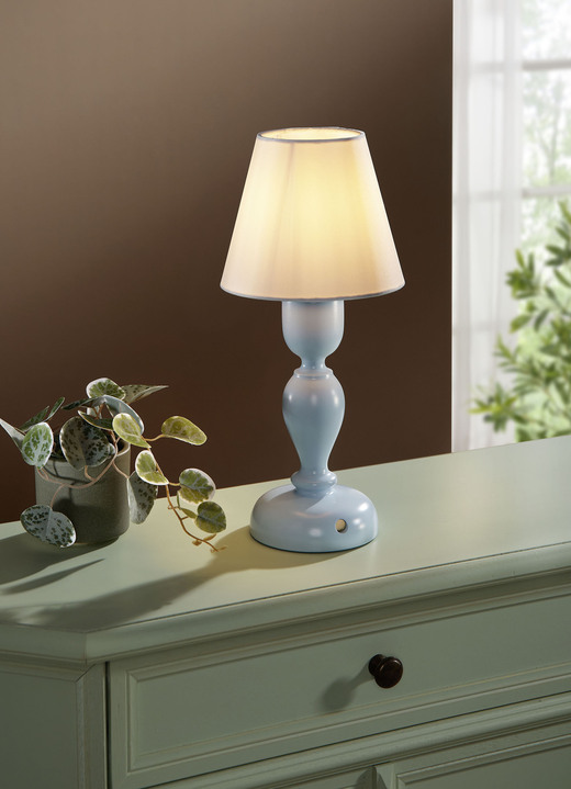Lampor & armaturer - Dimbar LED touch bordslampa, i färg PASTELLBLÅT