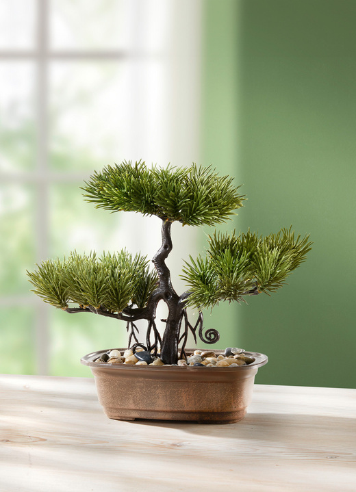 Konstgjorda växter - Bonsai från Fjärran Östern, i färg GRÜN-BRAUN