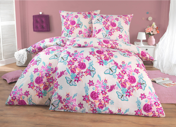 Påslakanset - Sängkläder set, i storlek 111 (40x80 cm + 135x200 cm) till 115 (80x80 cm + 155x220 cm), i färg CREME Utsikt 1