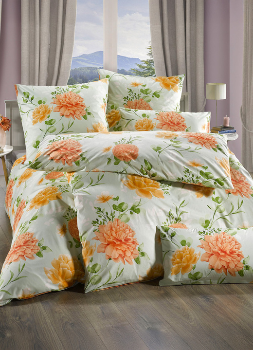 Påslakanset - Fint Renforce sänglinne set från Florella, i storlek 111 (40x80 cm + 135x200 cm) till 115 (80x80 cm + 155x220 cm), i färg LIND Utsikt 1