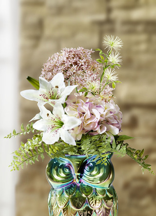 Lily/hortensia arrangemang