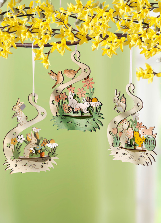- Galgar, set om 3, i färg NATUR-GRÜN-GELB