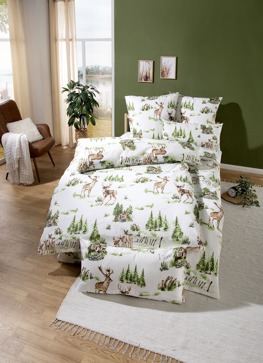 Påslakanset - Dubbelsidigt tryckt sängkläder i polybomull, i storlek 111 (40x80 cm + 135x200 cm) till 115 (80x80 cm + 155x220 cm), i färg MULTICOLOR