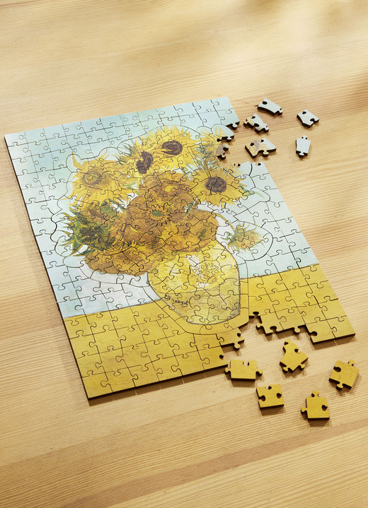Presentidéer - Träpussel, 200 bitar, i färg GELB-BRAUN-NATUR