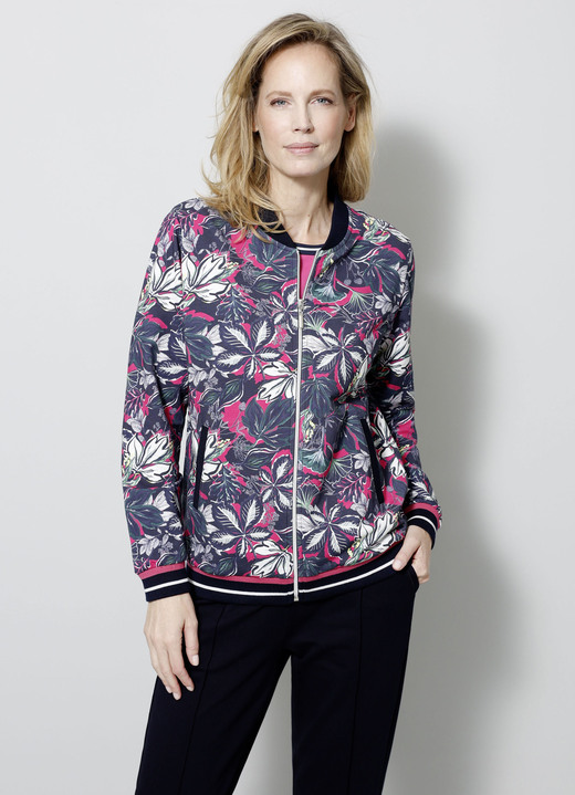 - Sweatjacka med sidfickor, i storlek 038 till 044, i färg MARIN FUCHSIA Utsikt 1