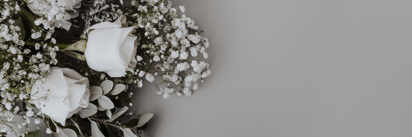 Silverf&auml;rgad blomsterdekoration