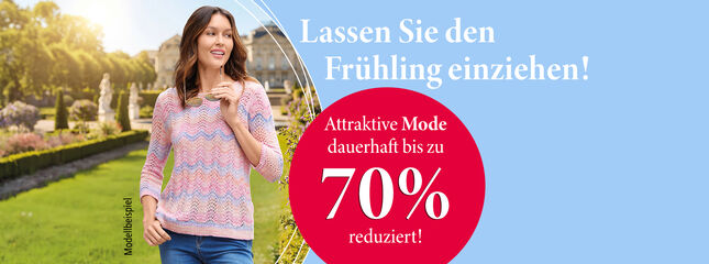 Attraktive Mode dauerhaft bis zu 70% reduziert!