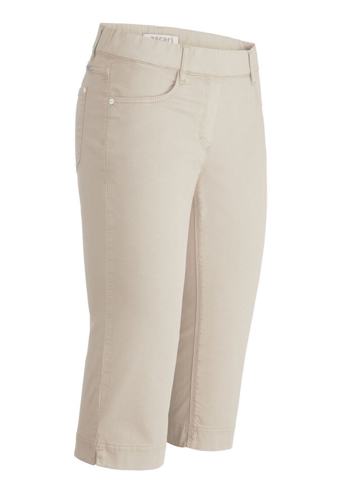 Bermudashorts i bekväm pull-on-stil BEIGE