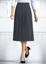 Kjol med veck runtom DUNKELGRAU