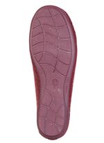 Laurina, klassiska damtofflor, med uttagbar fotb&auml;dd BORDEAUX