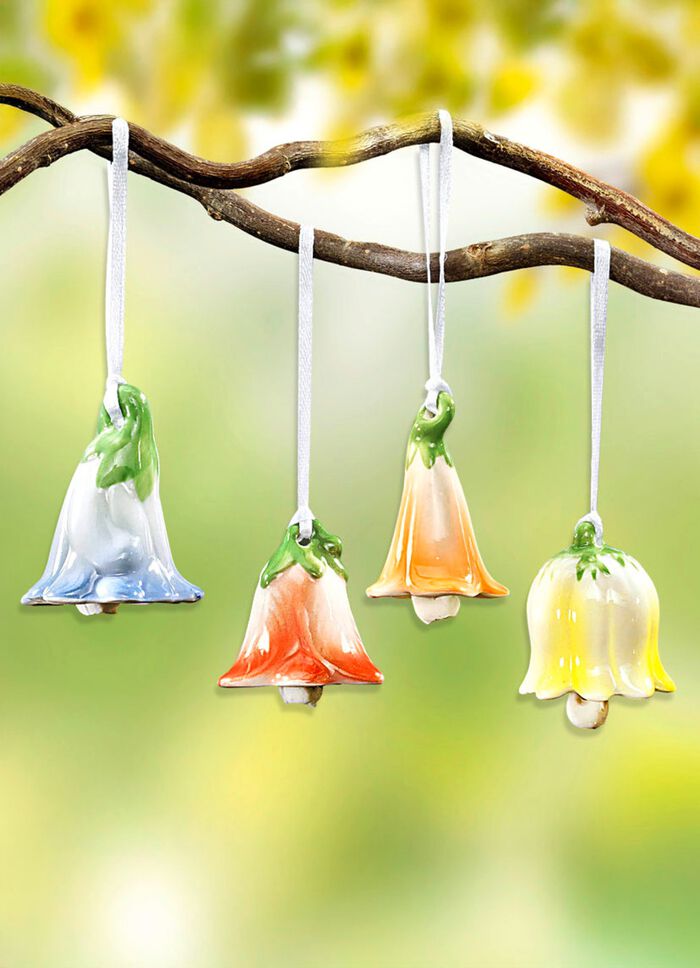 Handm&aring;lade blomklockor, set om 4 